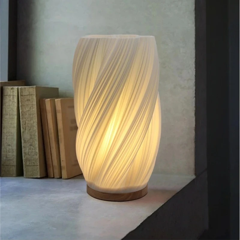 Yellow Desk Setup - French Cream Style 3D Desk Lamp