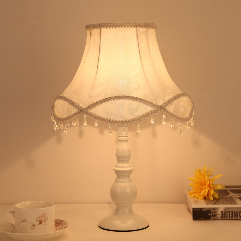 Desk Setup Girl - Bedroom lamp bedside lamp European princess