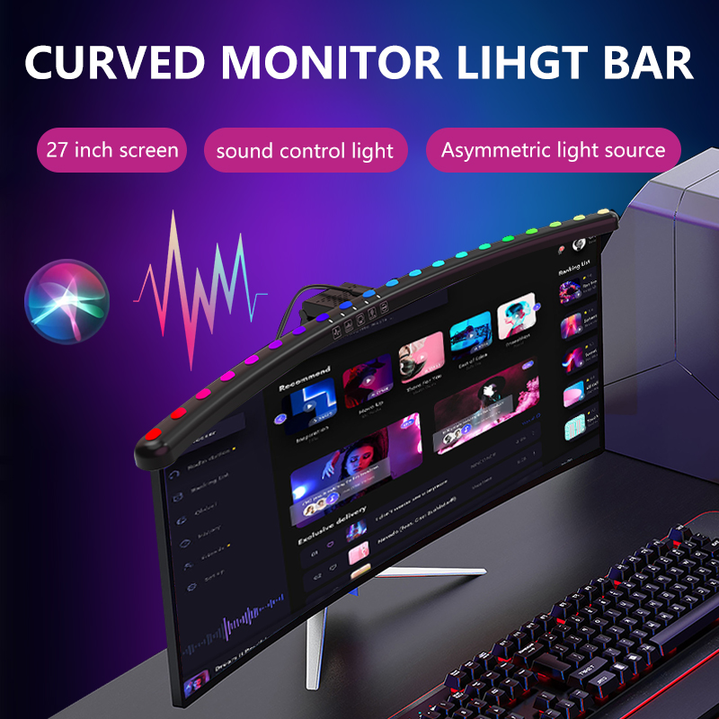RGB Light Bar Monitor Smart Wi - Desk Setup No Monitor ulasan dan harga