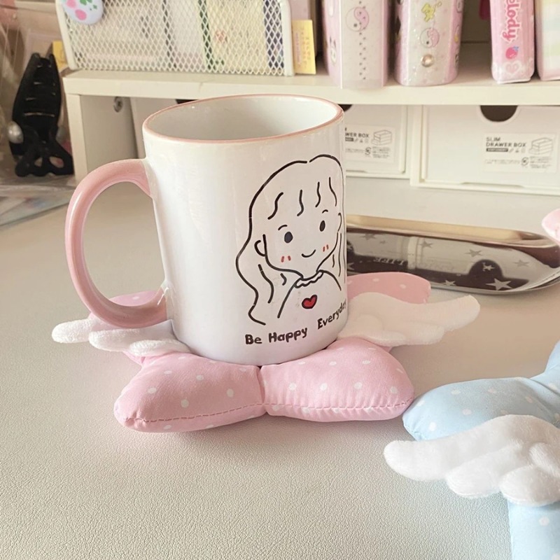 Cute Polka Dot Insulated Coast - Desk Setup Girl ulasan dan harga