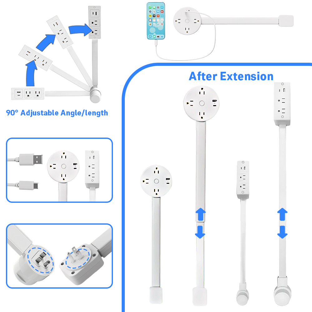 Electrical Outlet Extender Sti - Desk Setup Usb Hub ulasan dan harga