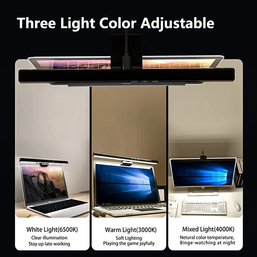 LED 33cm 50cm Monitor Light Ba - Desk Setup No Monitor ulasan dan harga
