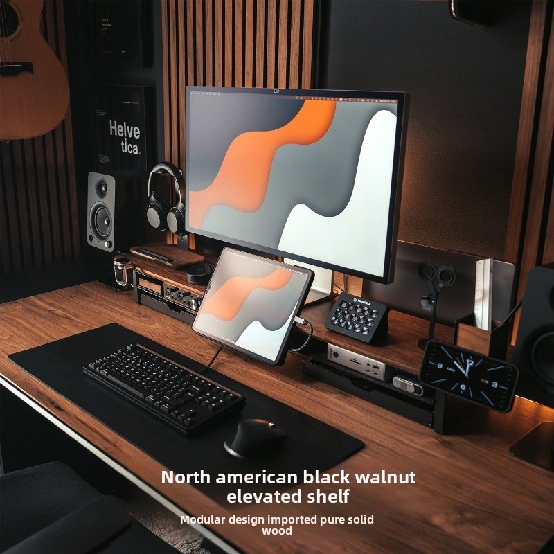 R1 Modular Monitor Riser Acces - Monitor Riser Wood ulasan dan harga