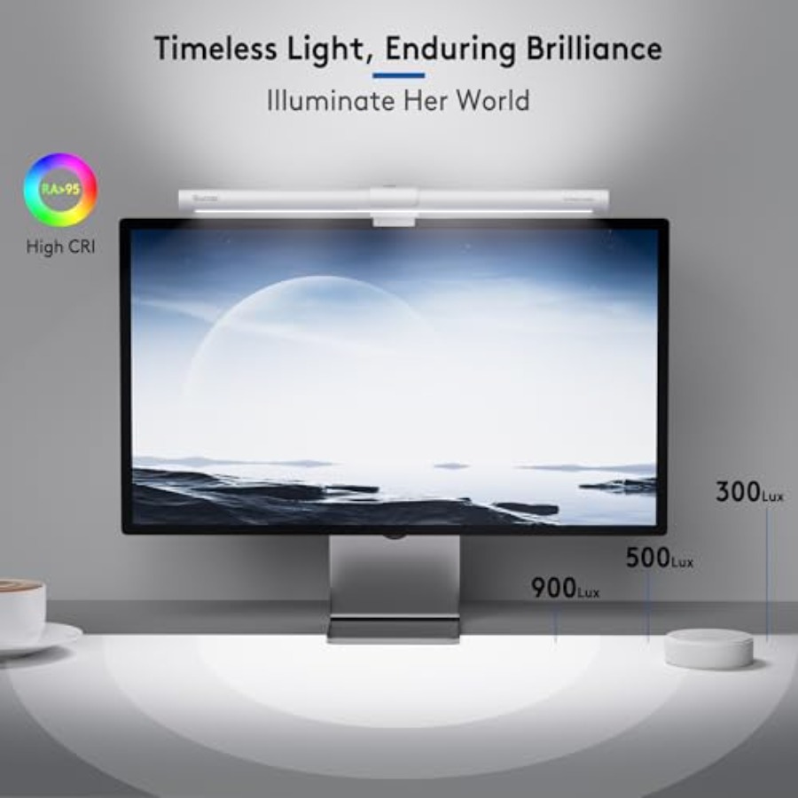 Monitor Light Bar with Remote, - Desk Setup No Monitor ulasan dan harga