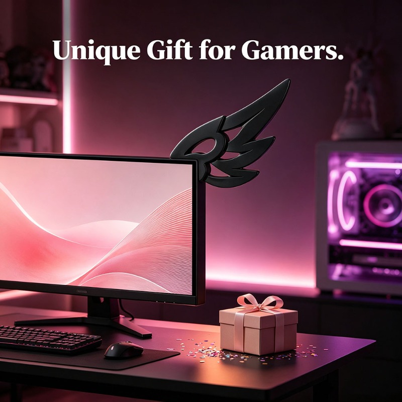 Kawaii 3D Wing Decor for Compu - Desk Setup No Monitor ulasan dan harga