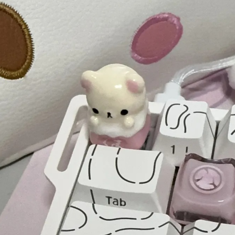 Kawaii Rilakkuma Keycaps Relax - Desk Setup Girl ulasan dan harga