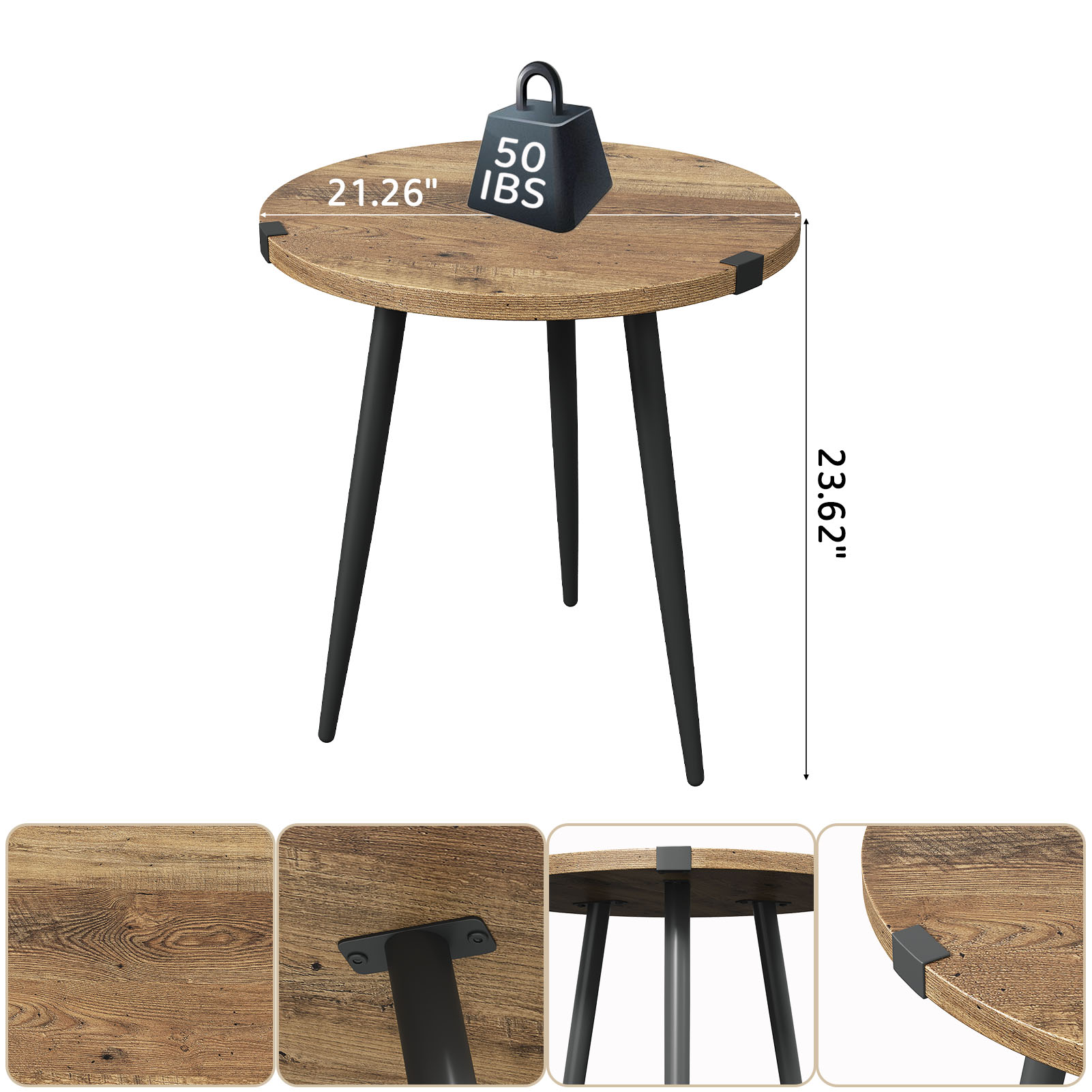 Leisure Center Table 23.6 Inch - Desk Setup Oak ulasan dan harga