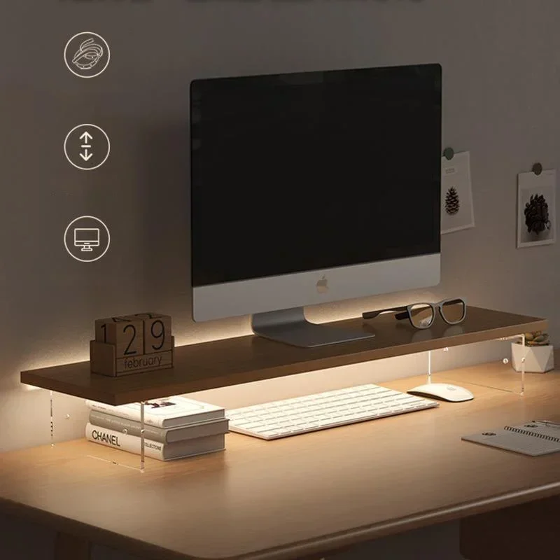 Computer Monitor Low Table Off - Monitor Riser Wood ulasan dan harga