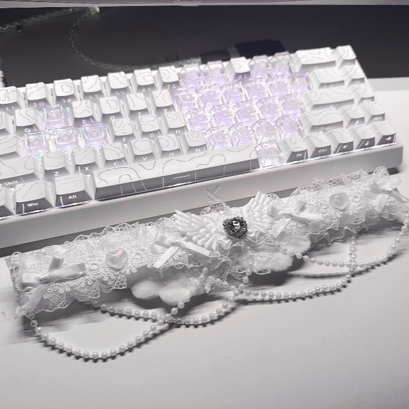 Handmade White Lace Monitor De - Desk Setup Diy ulasan dan harga