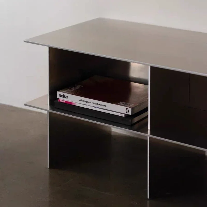 Tv Unit With Fire Place Monito - Monitor Riser Wood ulasan dan harga