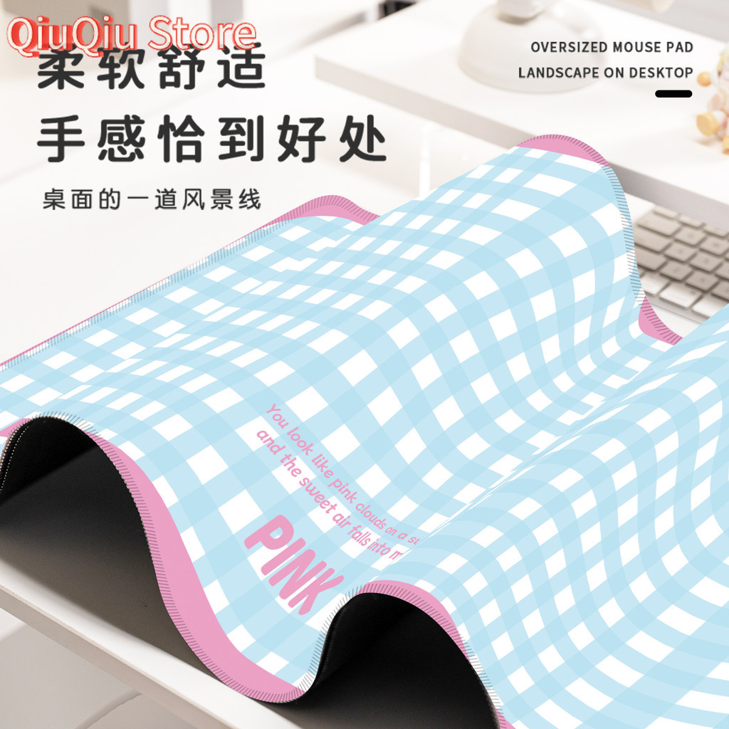 Mouse Pad Oversized Girl High- - Yellow Desk Setup ulasan dan harga