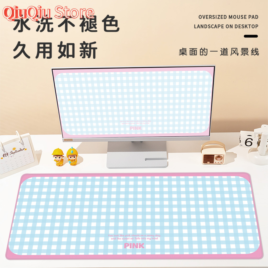 Mouse Pad Oversized Girl High- - Yellow Desk Setup ulasan dan harga