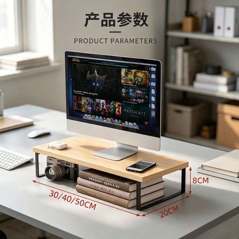 Elevated Desktop Monitor Riser - Monitor Riser Wood ulasan dan harga