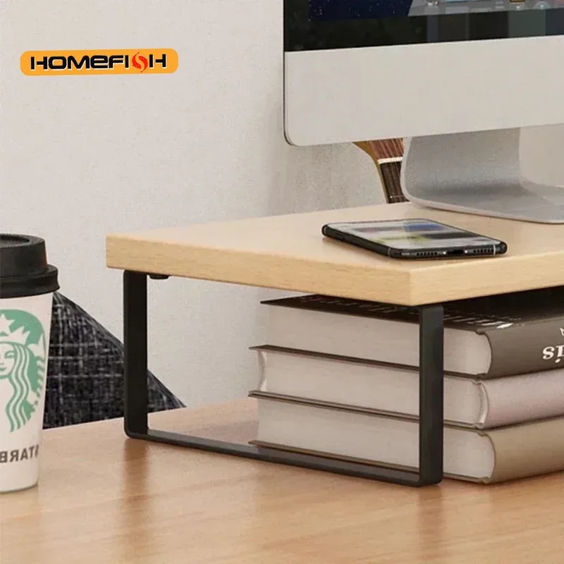 Elevated Desktop Monitor Riser - Monitor Riser Wood ulasan dan harga
