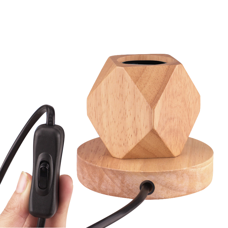 Modern Retro Wood Table Lamp P - Yellow Desk Setup ulasan dan harga