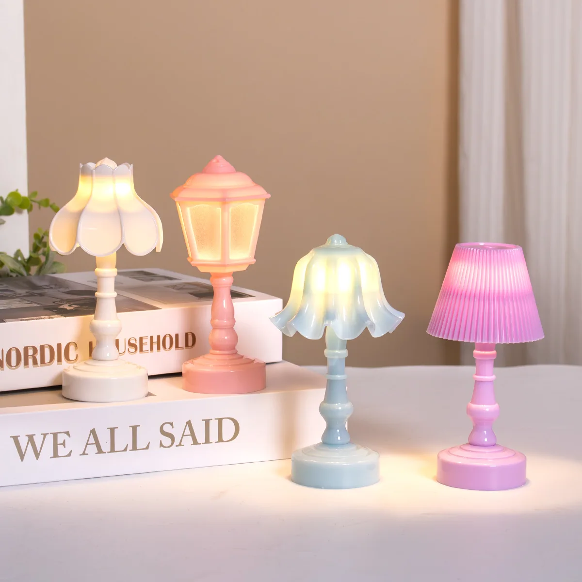Cute Pagoda Touch LED Night Li - Yellow Desk Setup ulasan dan harga