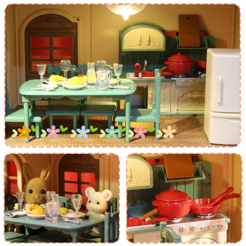 1:12 Miniature Furniture Fores - Desk Setup Girl ulasan dan harga