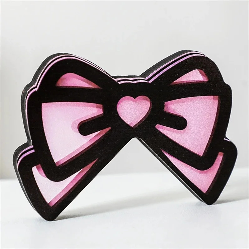 Kawaii Pink Acrylic Bow Monito - Desk Setup Gifts ulasan dan harga