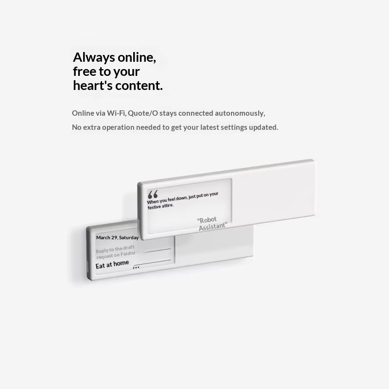 Quote O Smart Wifi E Ink Displ - Desk Setup Gifts ulasan dan harga