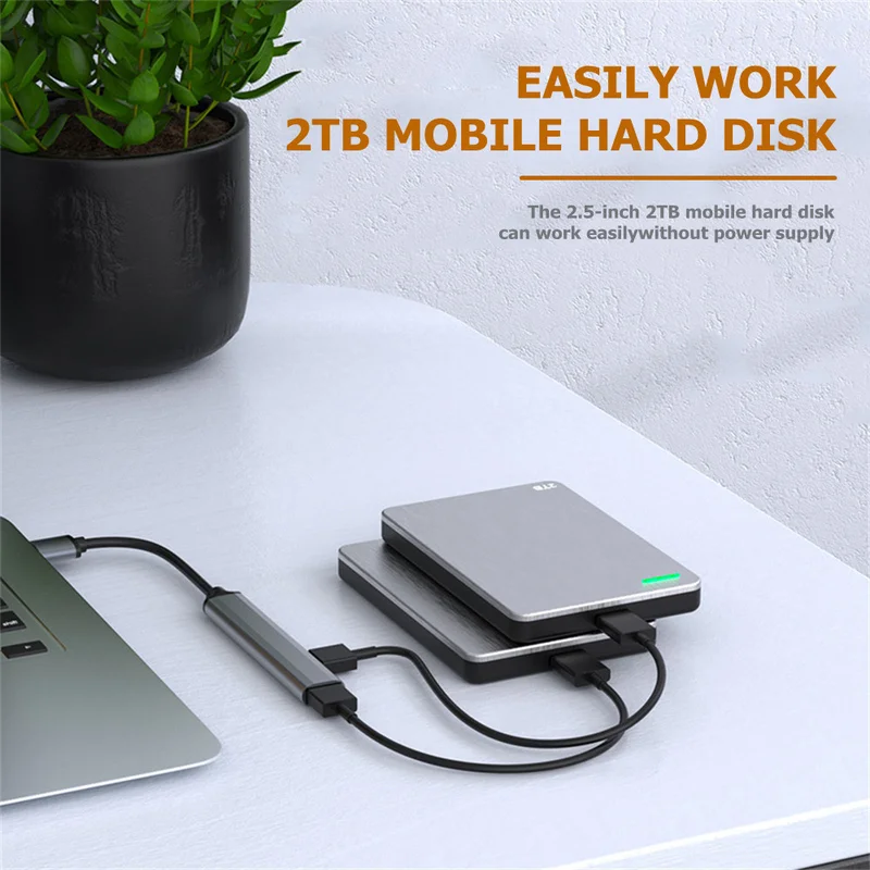 4-Port USB-C Hub 3.0/3.1-Multi - Desk Setup Usb Hub ulasan dan harga