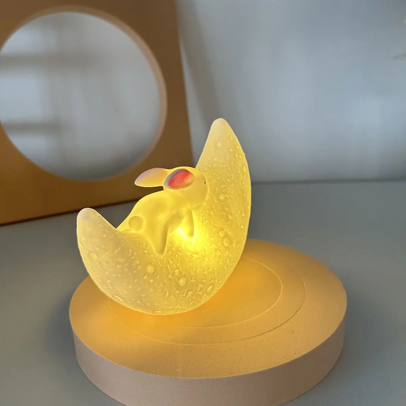 Night Light Sleep Light Moon R - Yellow Desk Setup ulasan dan harga