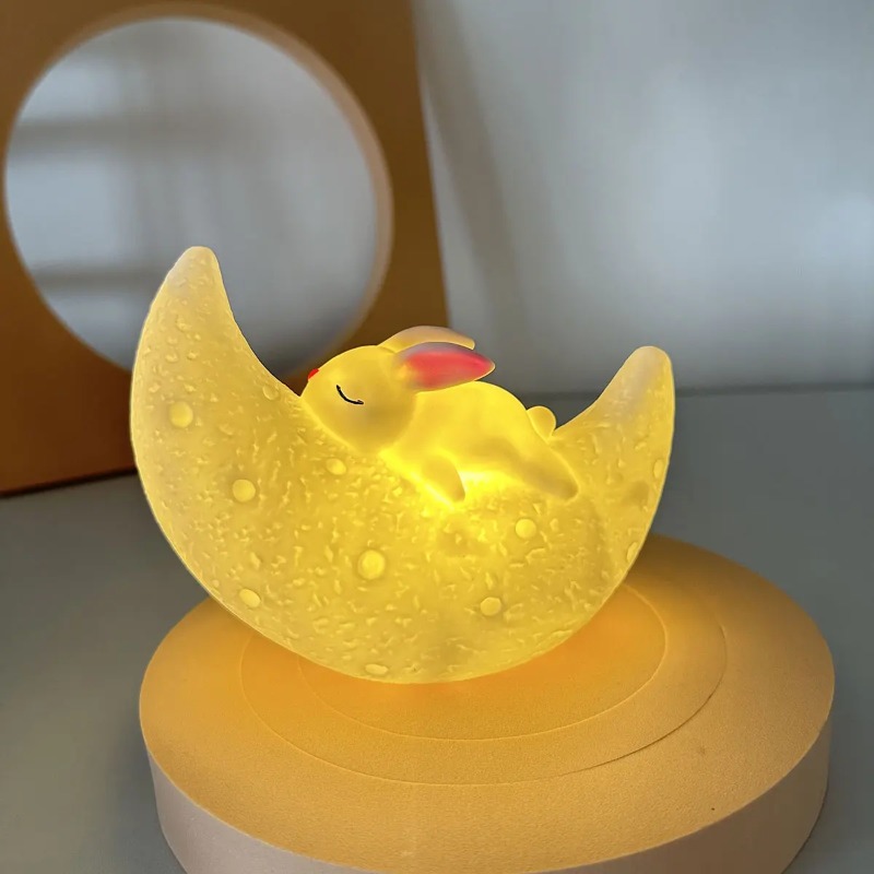 Night Light Sleep Light Moon R - Yellow Desk Setup ulasan dan harga