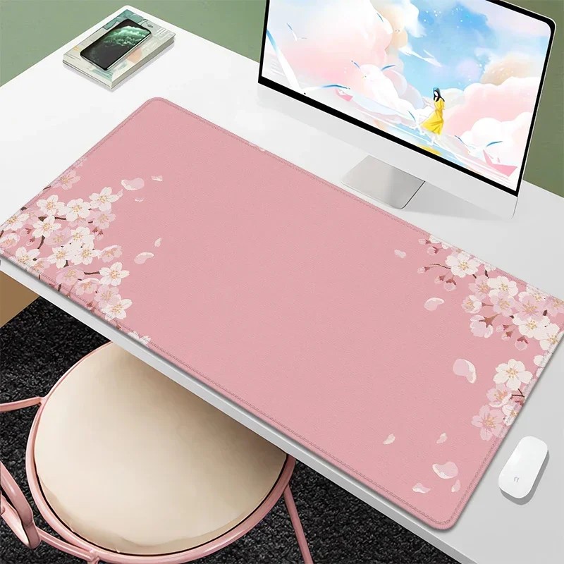 VIKAMA Cherry Blossom Large Mo - Desk Setup Girly ulasan dan harga