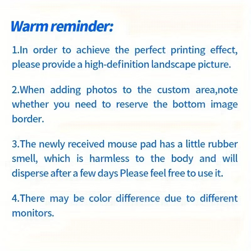 Customized HD Image Print Rubb - Desk Setup Diy ulasan dan harga