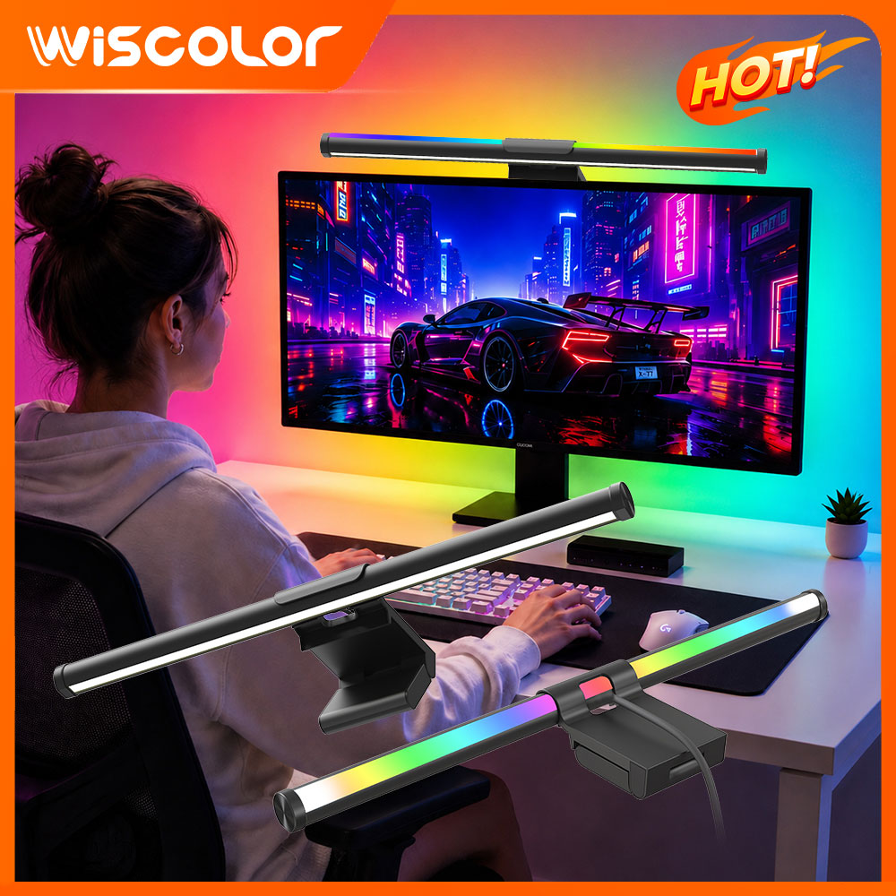 Wifi Lightbar Monitor Light Ba - Desk Setup No Monitor ulasan dan harga
