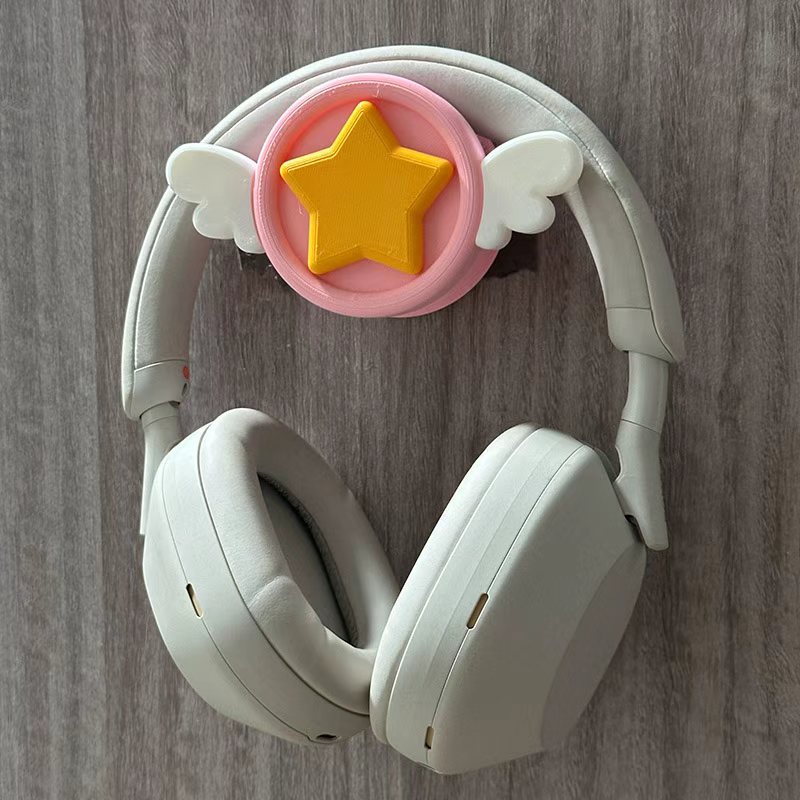 Head-Mounted Earphones Holder  - Desk Setup Girly ulasan dan harga