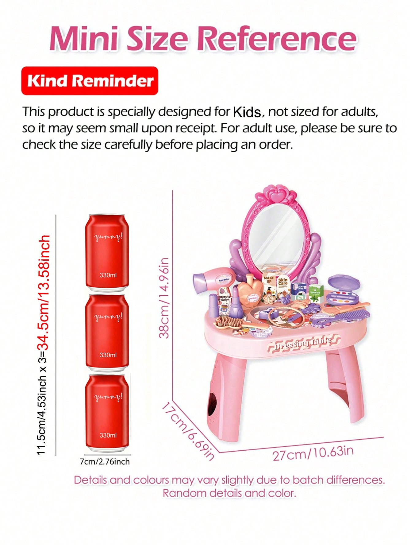 Kids Princess Vanity Dressing  - Desk Setup Girl ulasan dan harga