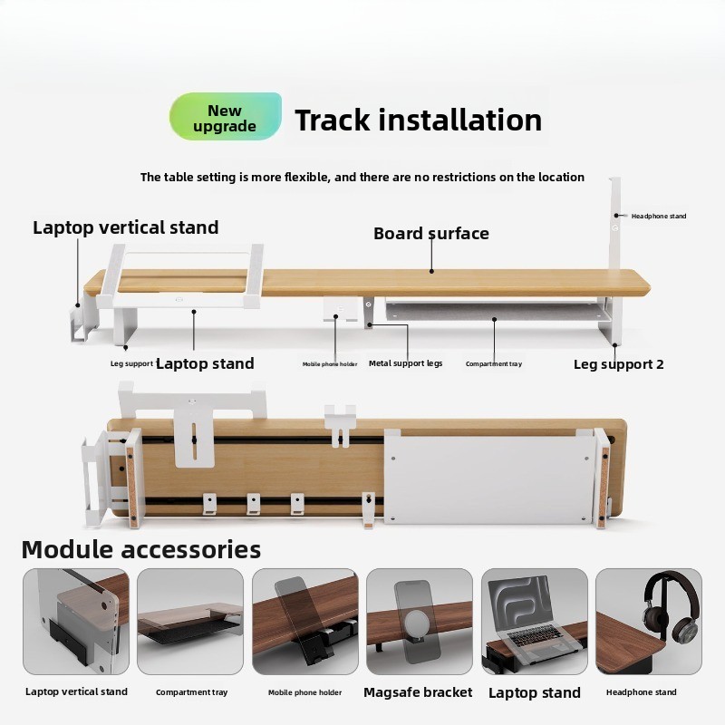 Modern Solid Wood Monitor Stan - Monitor Riser Wood ulasan dan harga