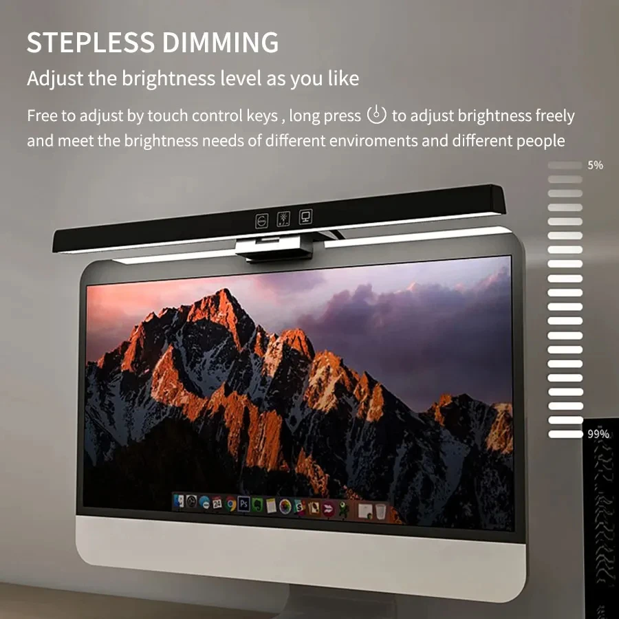 33cm 50cm LED Monitor Light Re - Desk Setup No Monitor ulasan dan harga