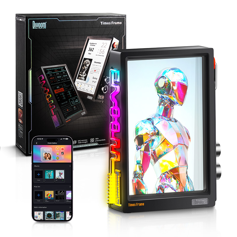 Divoom Times Frame Smart HD Sc - Desk Setup Diy ulasan dan harga
