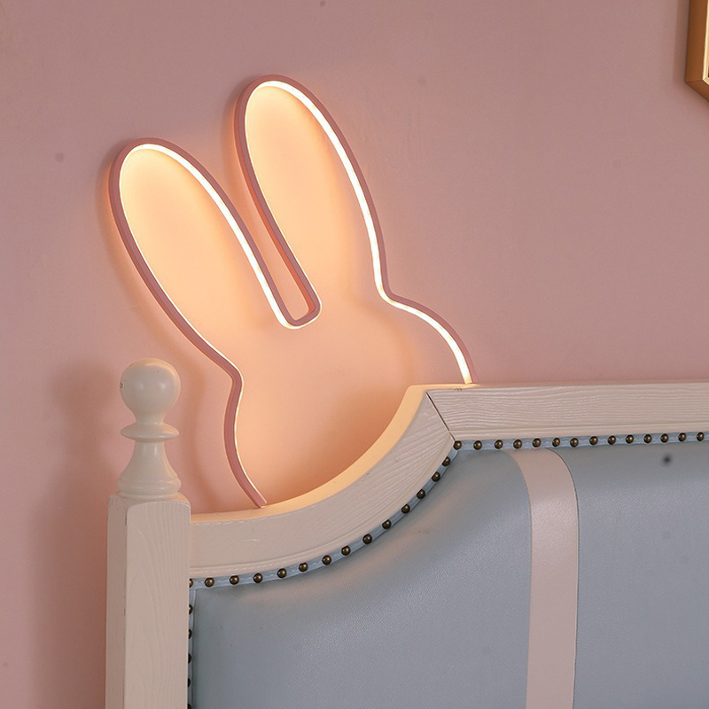 Cute Led Rabbit Wall Lights US - Yellow Desk Setup ulasan dan harga