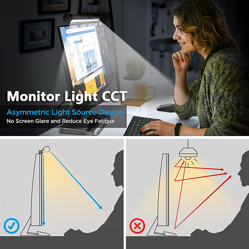 40CM RGB Atmosphere Table Lamp - Yellow Desk Setup ulasan dan harga