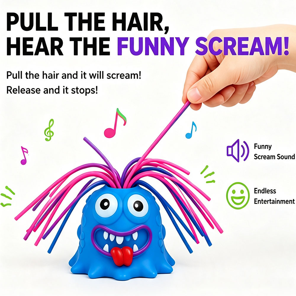 Viral Screaming Monster Hair P - Desk Setup Gifts ulasan dan harga