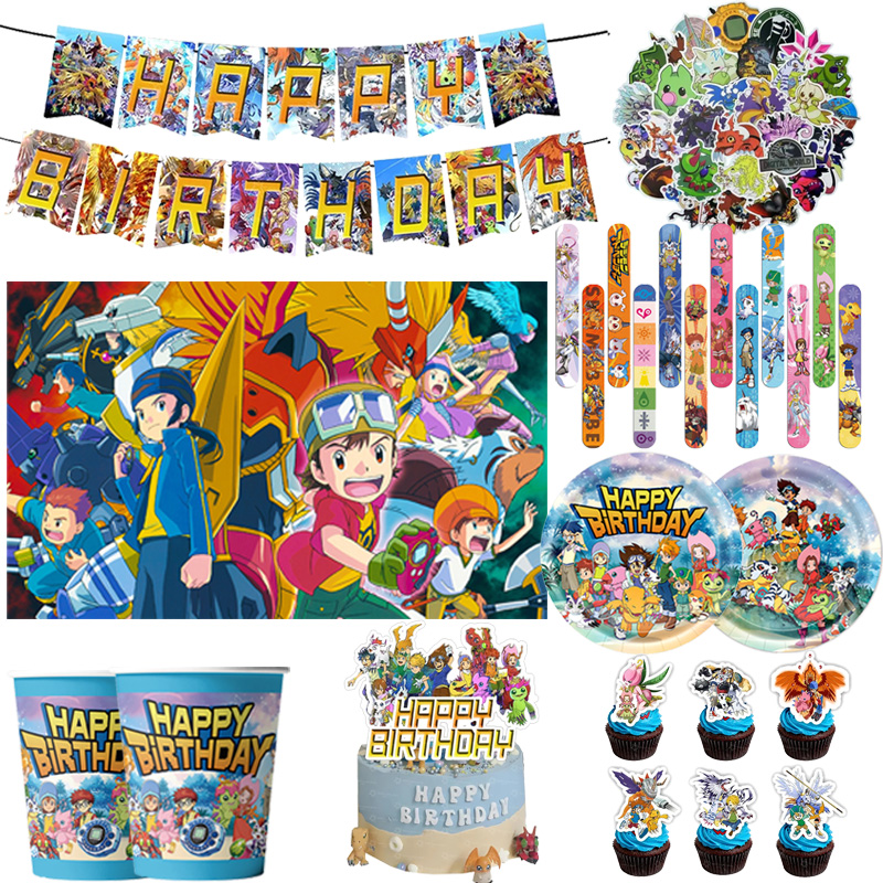 Digimon Themed Birthday Party  - Desk Setup Girl ulasan dan harga