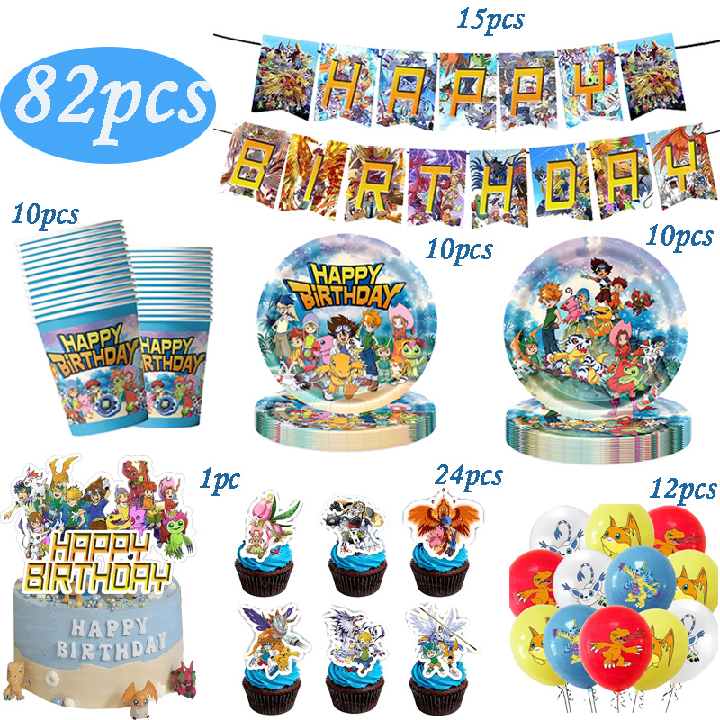 Digimon Themed Birthday Party  - Desk Setup Girl ulasan dan harga