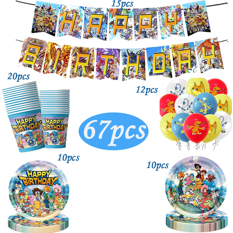 Digimon Themed Birthday Party  - Desk Setup Girl ulasan dan harga