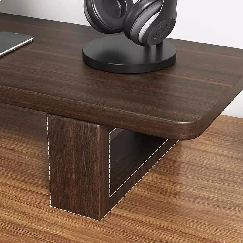 Walnut Monitor Stand Riser Adj - Monitor Riser Wood ulasan dan harga