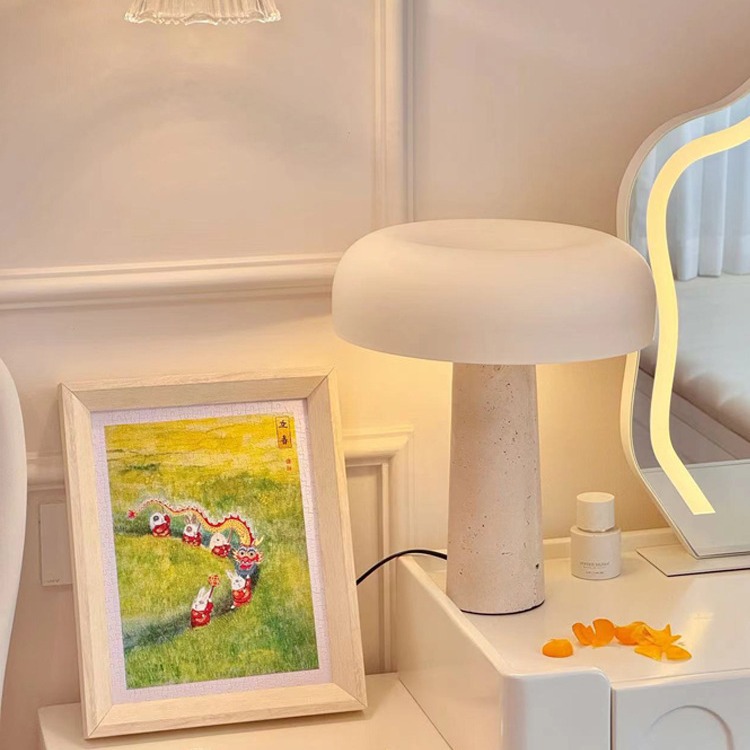 Mushroom Lamp for French Style - Yellow Desk Setup ulasan dan harga