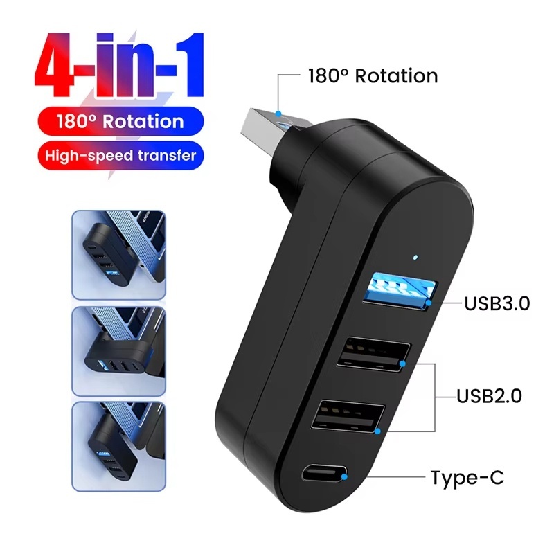 USB Hub 3.0 Mini Splitter Box  - Desk Setup Usb Hub ulasan dan harga