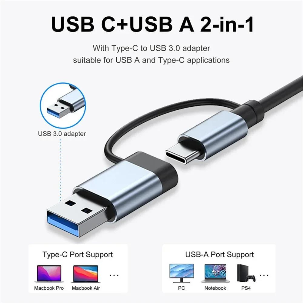 8 In 2 USB Type C HUB Docking  - Desk Setup Usb Hub ulasan dan harga