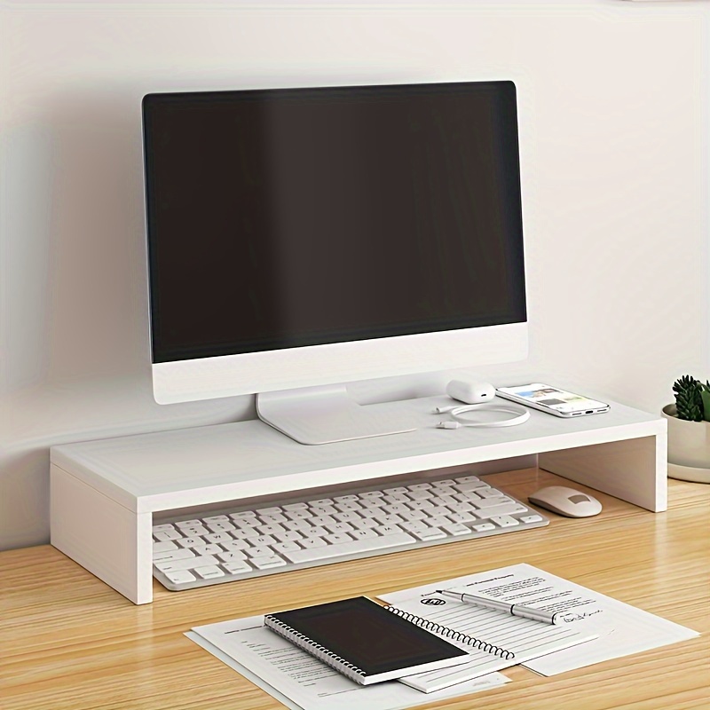 Spacious Wooden Monitor Stand  - Monitor Riser Wood ulasan dan harga
