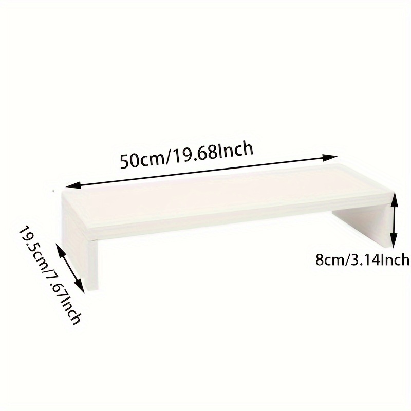 Spacious Wooden Monitor Stand  - Monitor Riser Wood ulasan dan harga