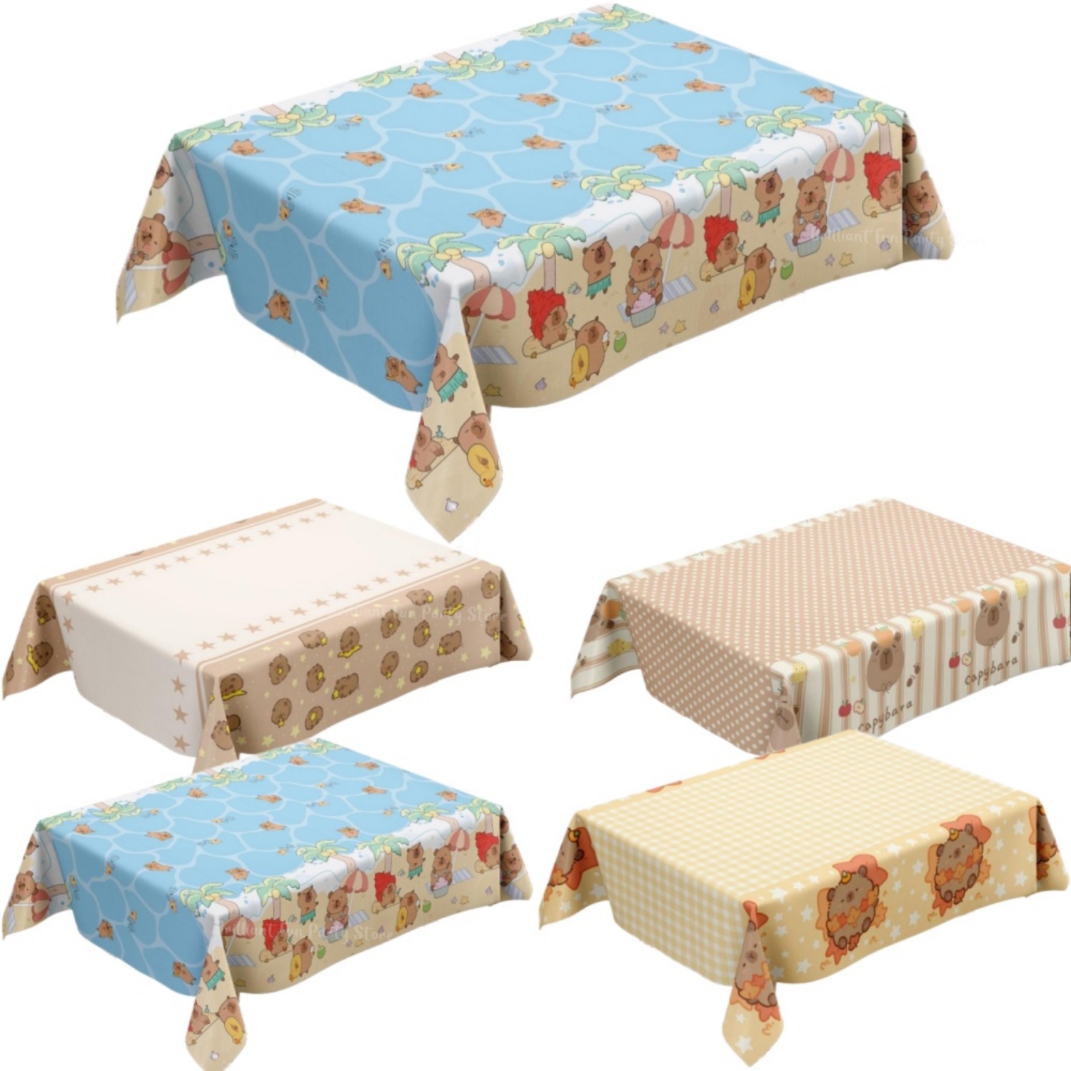 Cute Capybara Tablecloth for K - Desk Setup Girl ulasan dan harga
