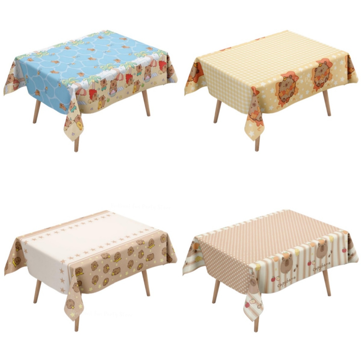 Cute Capybara Tablecloth for K - Desk Setup Girl ulasan dan harga